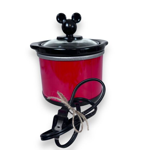 Mickey Mini Mouse Crockpot Dipper Mini Size 20 Oz. Stoneware Icon Ears Disney - Picture 3 of 10